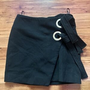 Zara Black Skirt with Zipper Detail